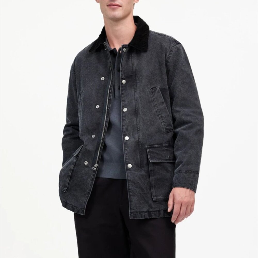 Madewell Men’s Black Washed Military Field Jacket